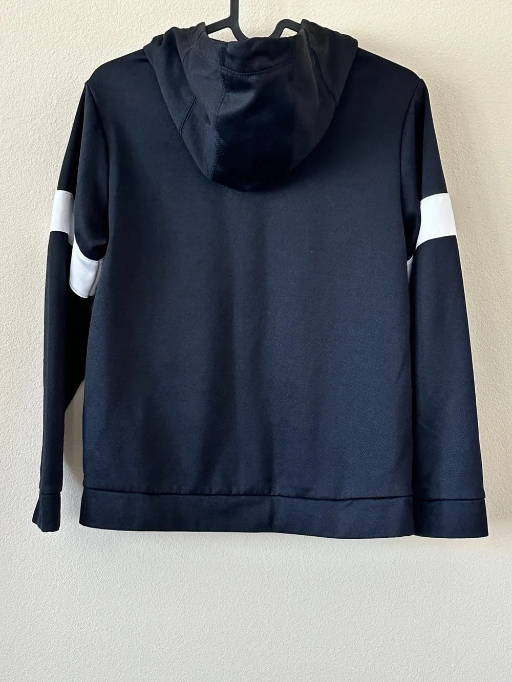Nike Kids Black White Zip-Up Hoodie Jacket Size L